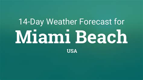 miami beach weather forecast hourly